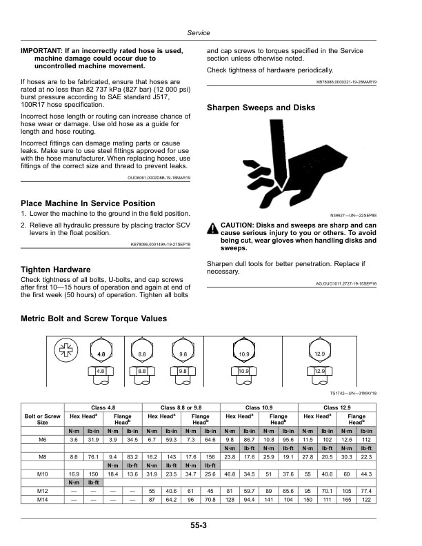 John Deere 2680H Disk 3-Point Operator Manual OM0812M01-3