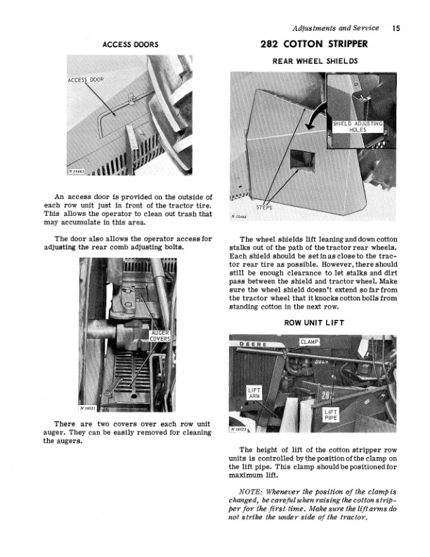 John Deere 280 And 282 Cotton Sripper Operator Manual OMN159091 2