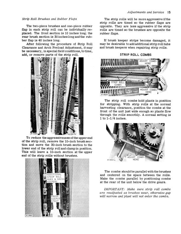 John Deere 282 Cotton Sripper Operator Manual OMN159212 2