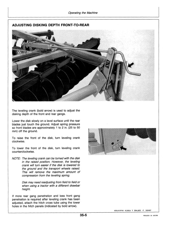 John Deere 355 HEAVY DUTY OFFSET DISK Operator Manual OMN200182 2