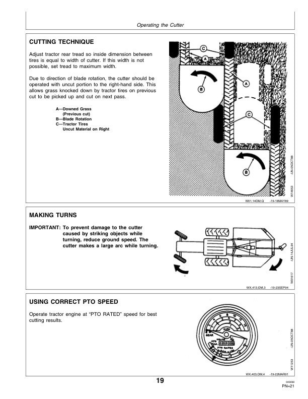 John Deere 413 513 And 613 Rotary Cutter Operator Manual OMW43403 2