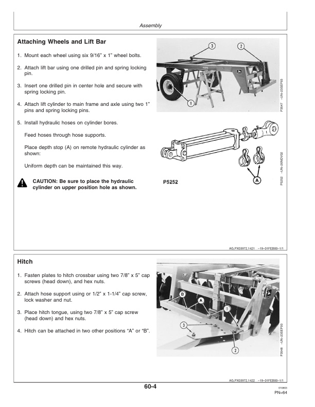 John Deere 425 Disk Harrow Wheel Type Offset Operator Manual OMP57112 3