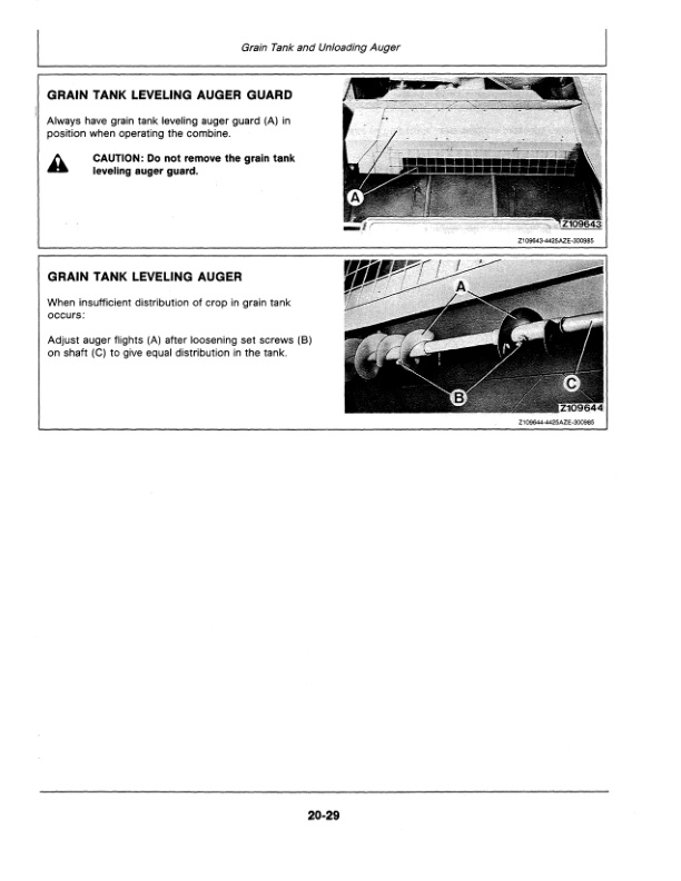 John Deere 4425 Combine Operator Manual OMZ91797 2