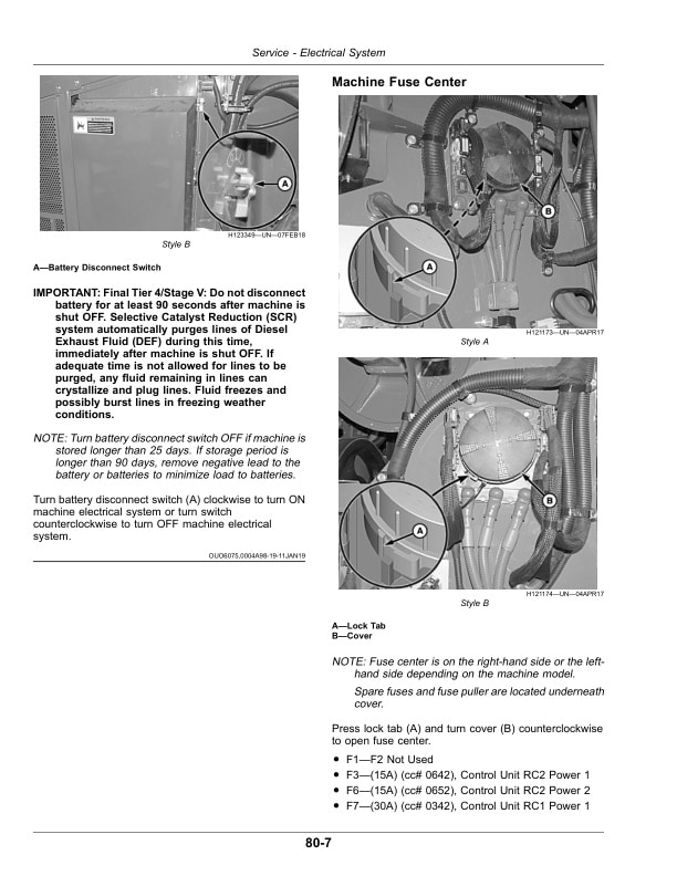 John Deere 4LZ-13 (S760) Grain Combine, 4YL Operator Manual OMHXE150118TC-3