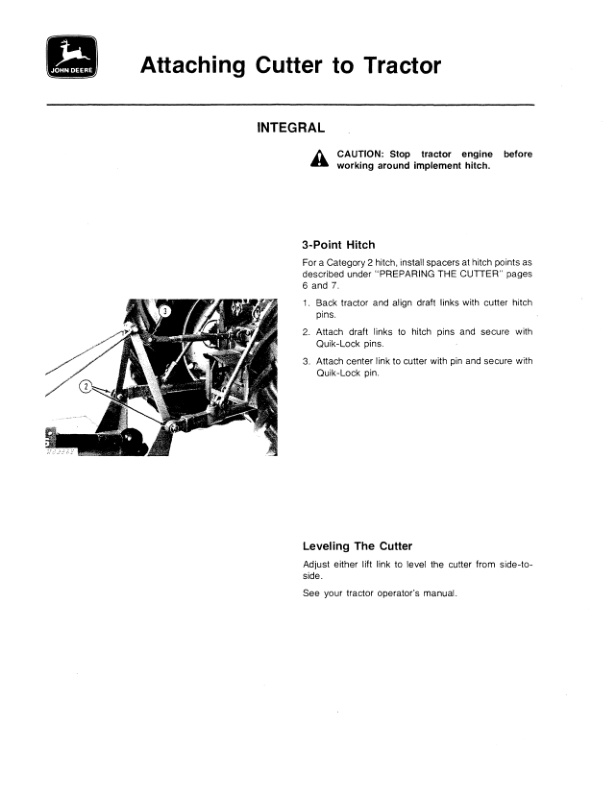 John Deere 506 AND 606 Rotary Cutter Operator Manual OMW35179 2