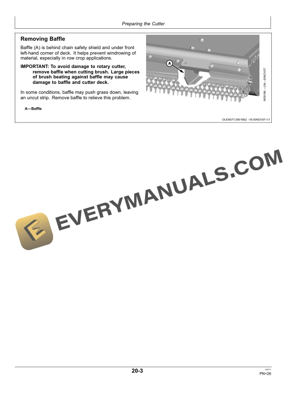 John Deere 609 709 Rotary Cutter Operator Manual OMP74200