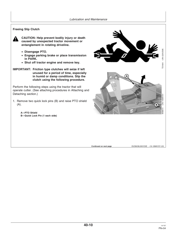 John Deere 609 709 Rotary Cutter Operator Manual OMW53343-3