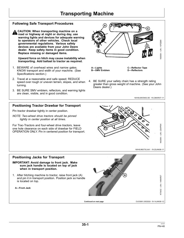 John Deere 637 5-Section Rock Disks Operator Manual OMN300999-2