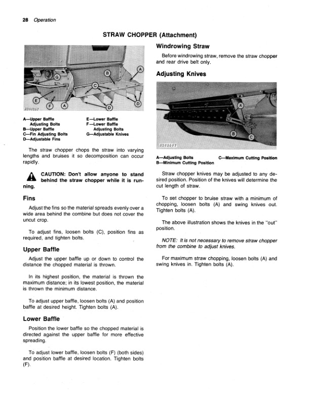 John Deere 6601 Combine Operator Manual OMH116956 2