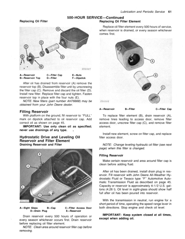 John Deere 6602 Combine Operator Manual OMH95658 2