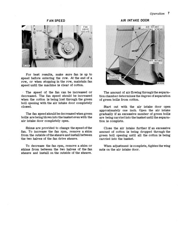 John Deere 70 Basket Attachment For 282 Cotton Sripper Operator Manual OMN159211 2