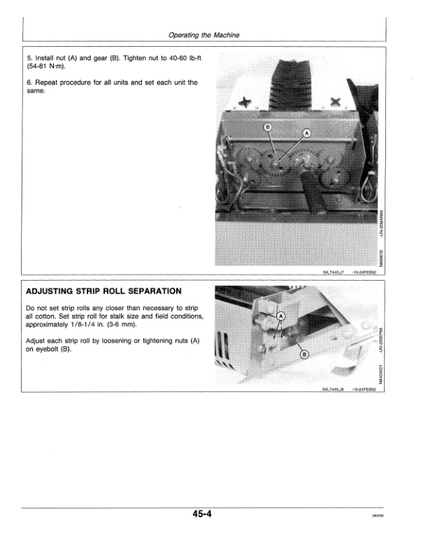 John Deere 7445Cotton Sripper Operator Manual OMN200303 2