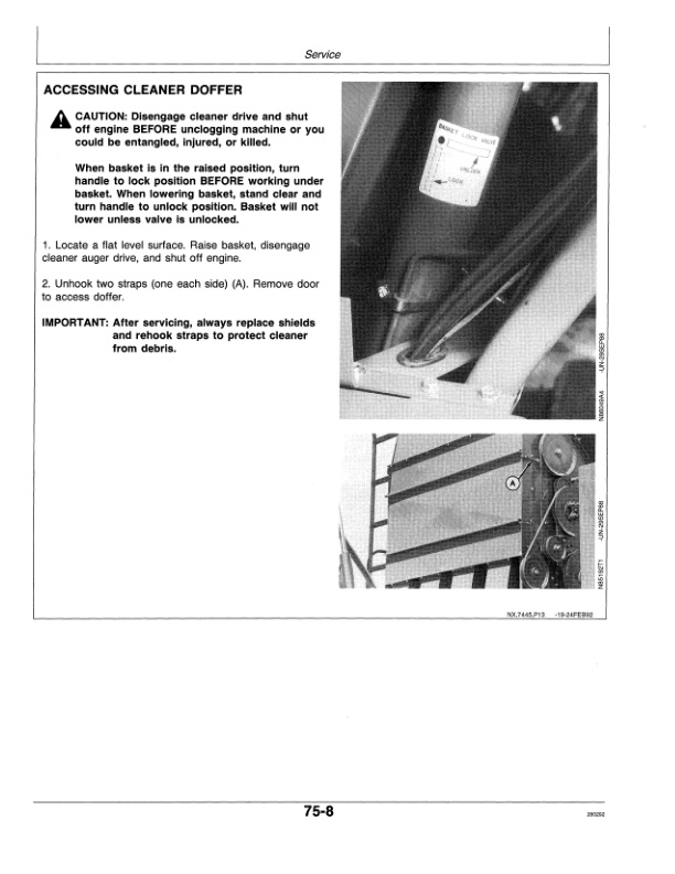 John Deere 7445Cotton Sripper Operator Manual OMN200303 3