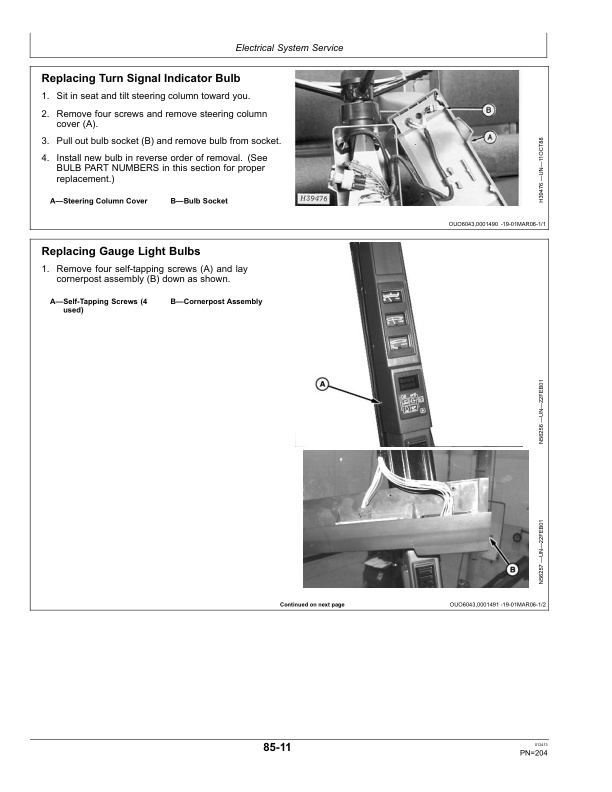John Deere 7460 Cotton Stripper Operator Manual OMKK11863-3
