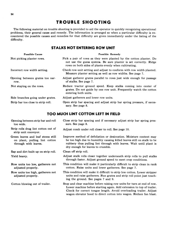 John Deere 77 Two Row Cotton Sripper Operator Manual OMN97602N 2