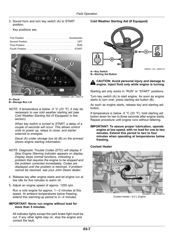 John Deere 8100 – 8800 Self-Propelled Forage Harvester Operator Manual OMZ201341-2