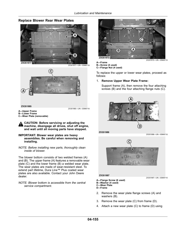 John Deere 8100 – 8800 Self-Propelled Forage Harvester Operator Manual OMZ201341-3