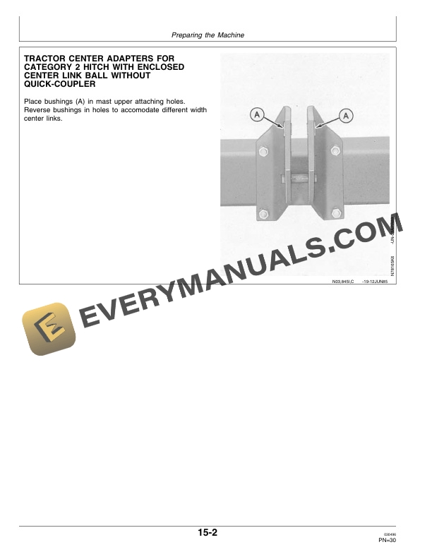 John Deere 885 Folding No Till Ridge Till Row Crop CULTIVATOR Operator Manual OMN200247 2