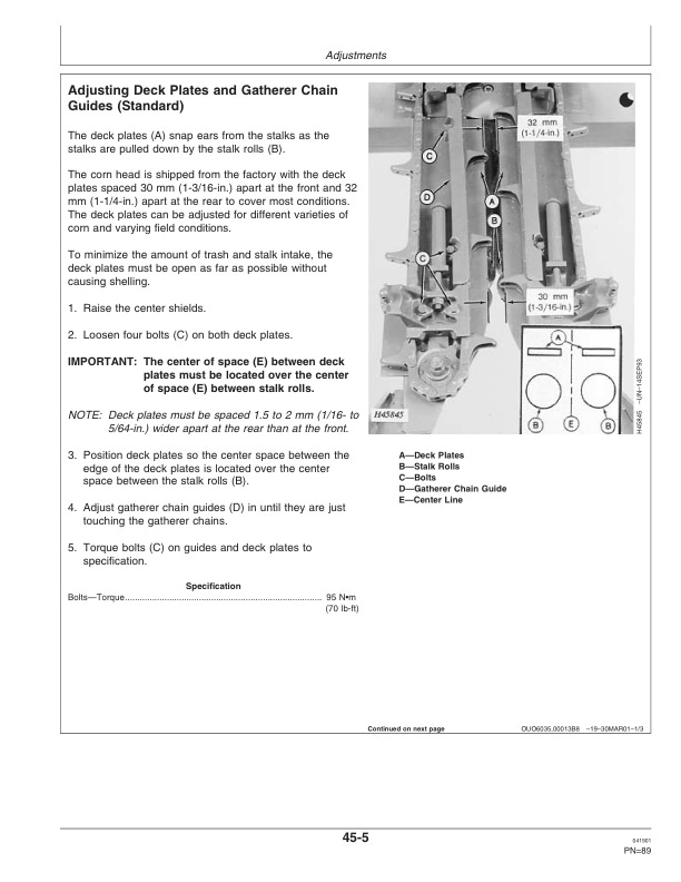 John Deere 90 Series Corn Heads Operator Manual OMH201991 3