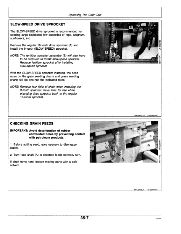 John Deere 9400 PRESS WHEEL HOE DRILL Operator Manual OMN200122 2