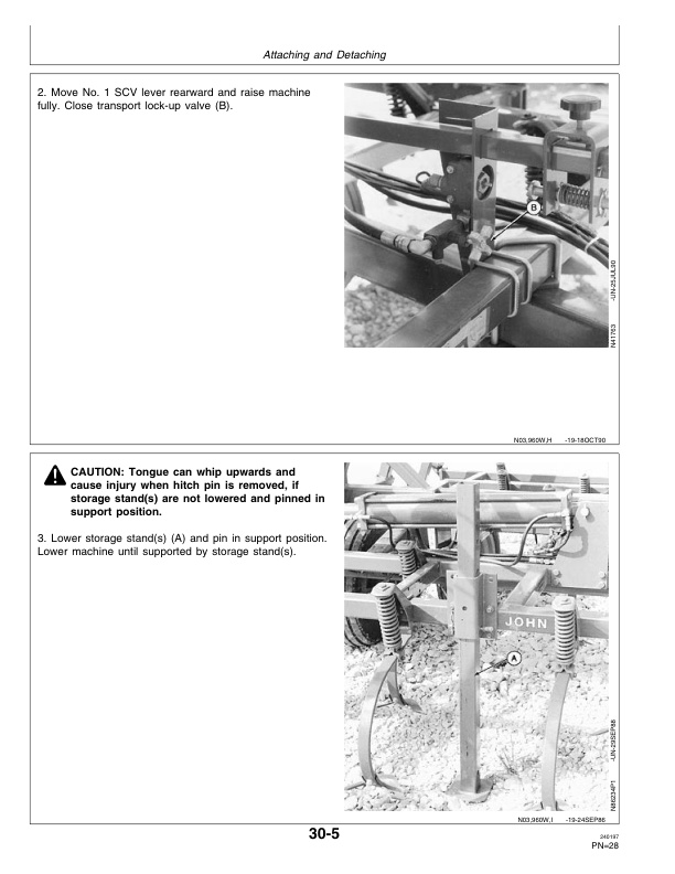 John Deere 960 Series Drawn Field CULTIVATOR Operator Manual OMN200318 2