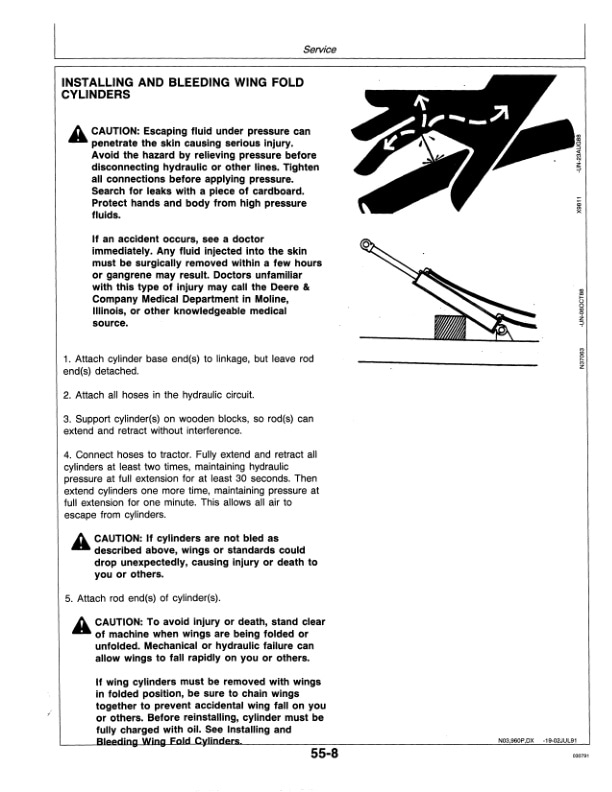 John Deere 960 Series Drawn Field CULTIVATOR Operator Manual OMN200320 3