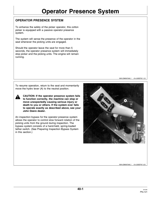 John Deere 9970 Cotton Picker Operator Manual OMN200728 2