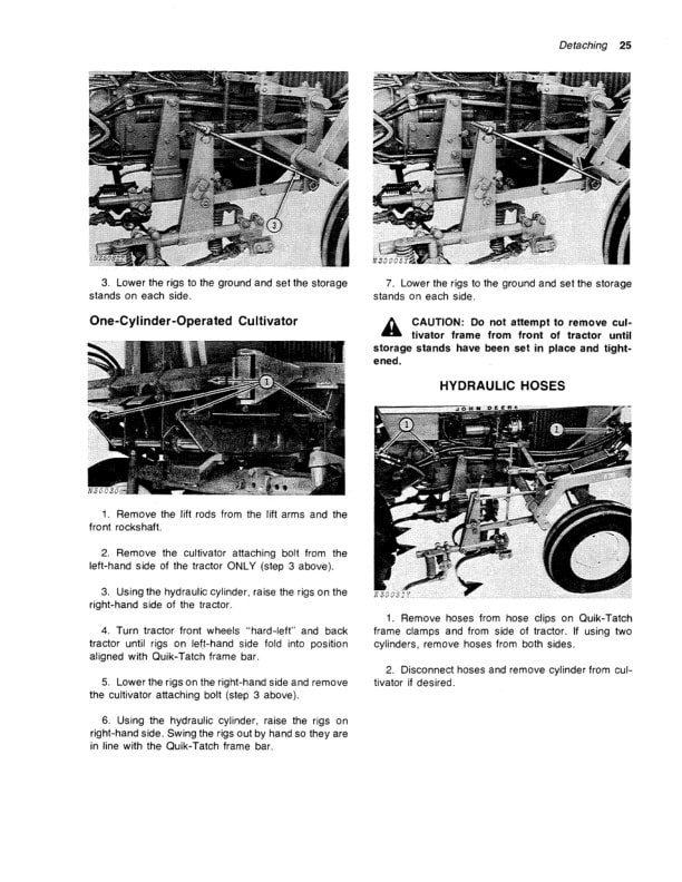 John Deere A20 ROW CROP CULTIVATOR Operator Manual OMN159524 3