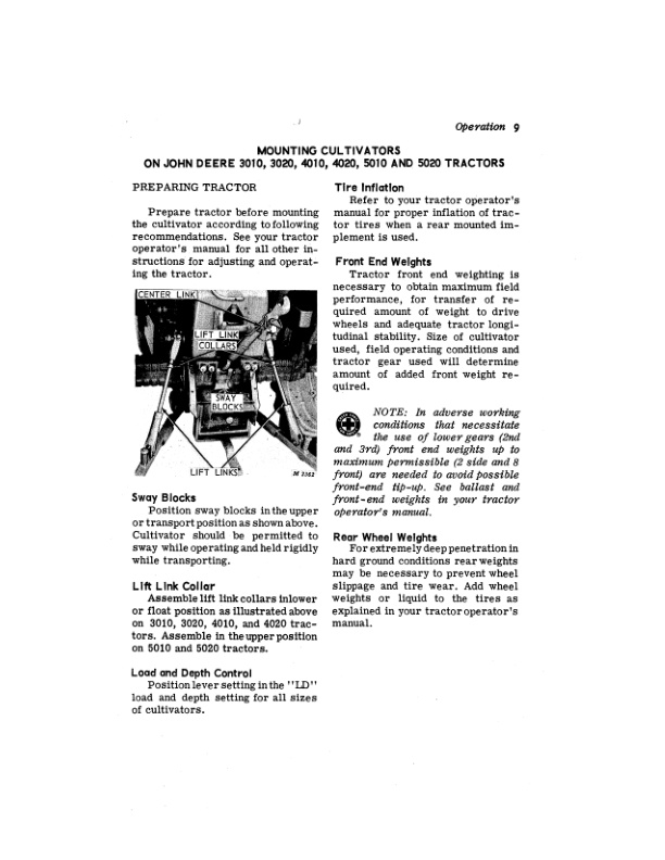 John Deere C 10 INTEGRAL FIELD CULTIVATOR Operator Manual OMN159101 2