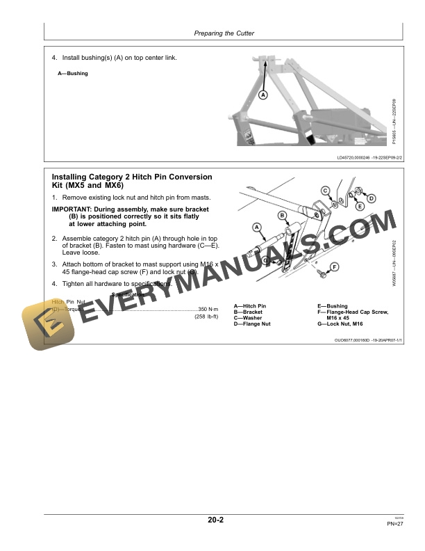 John Deere MX5, MX6, MX7 Rotary Cutter Operator Manual OMP73897