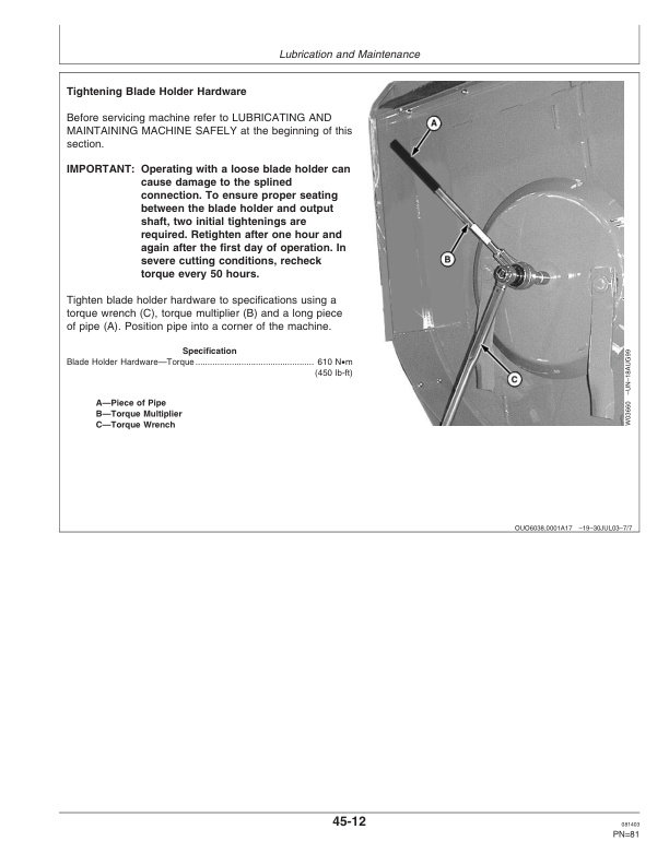 John Deere MX8 And MX10 Rotary Cutter Operator Manual OMW49833 3