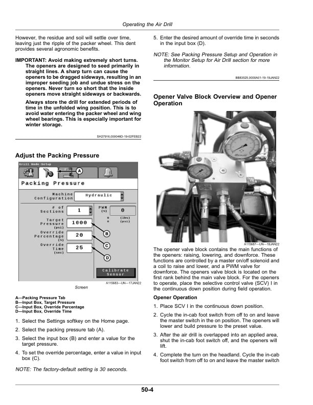 John Deere P600 Series Precision Air Hoe Drill Operator Manual OMP60001-3