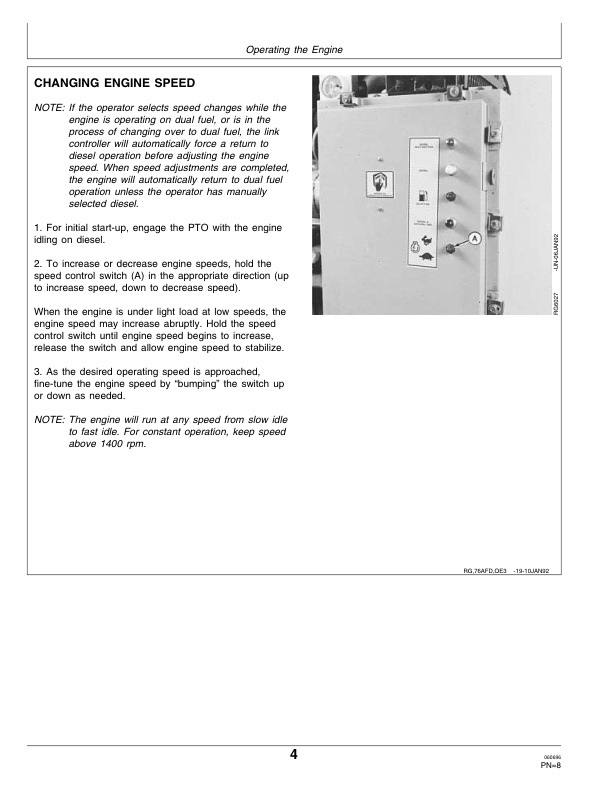 John Deere PowerTech 6076AFD OEM Engines Operator Manual OMRG21029 2