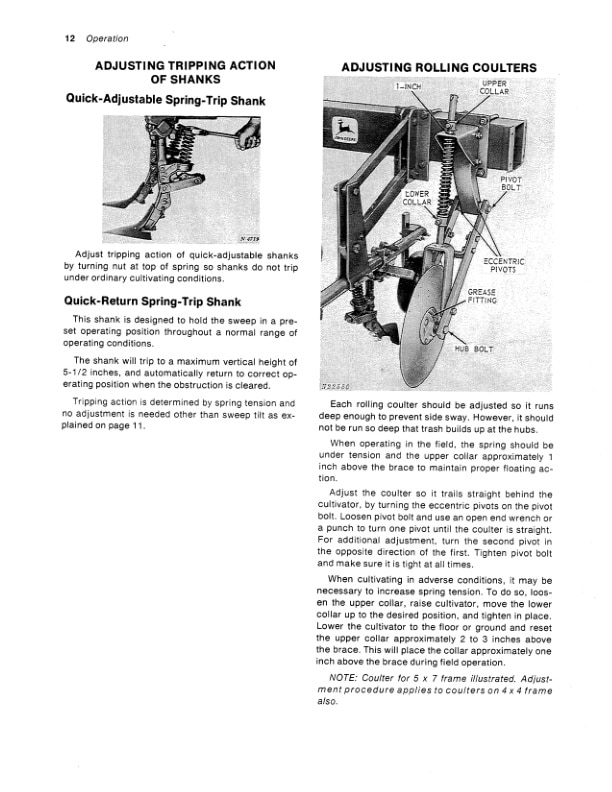 John Deere RM Four Six Eight Twelve Row Series Row Operator Manual OMN159348 2