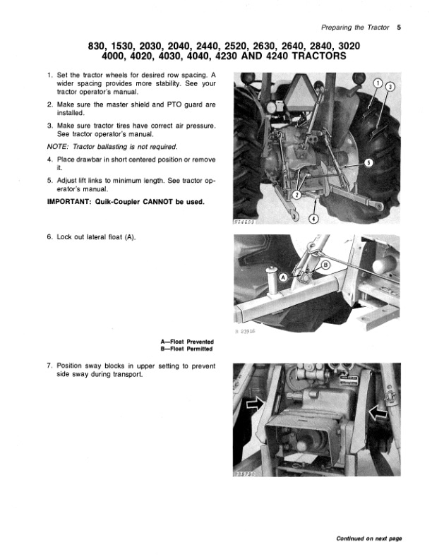 John Deere RR2 TWO ROW ROW CROP CULTIVATOR Operator Manual OMN159527 2