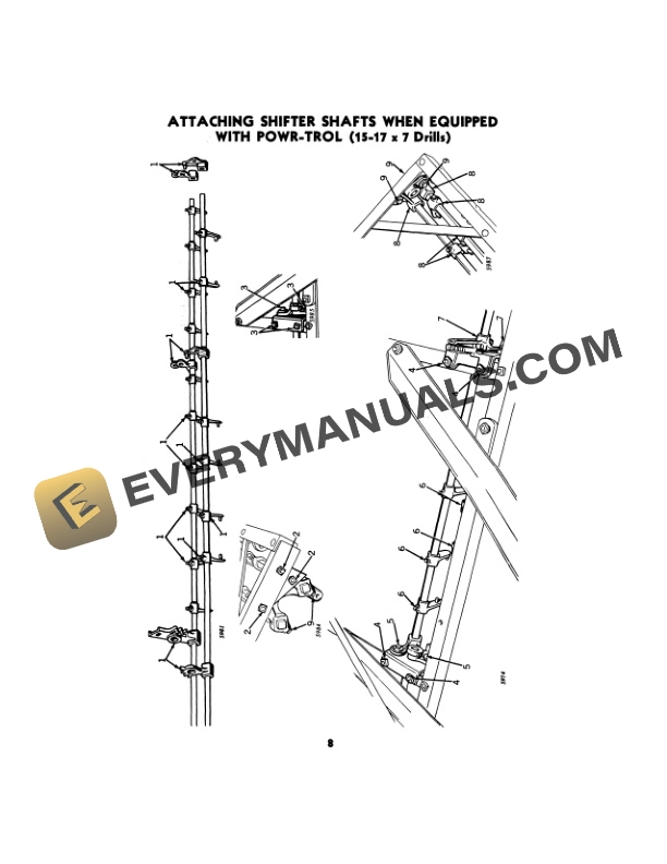 John Deere VAN BRUNT MODELS FB AND FB A HOE SHIFTER DRILL Operator Manual OMM6857 3