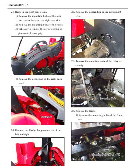 Mahindra Tractor 1533 1640 Gear HST Cabin Engine Operator Service Manual_1
