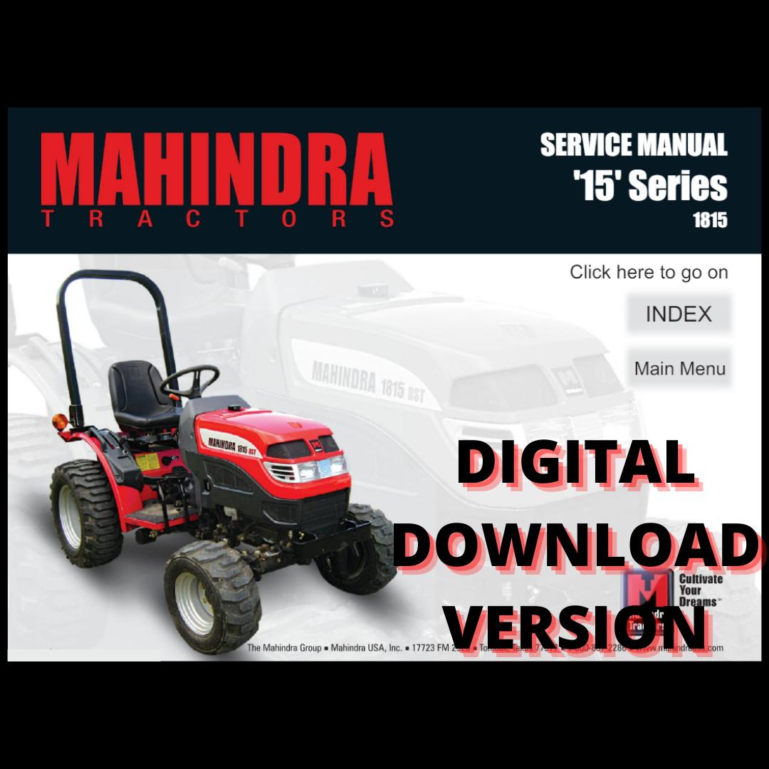 Mahindra Tractor 1815 Service Manual