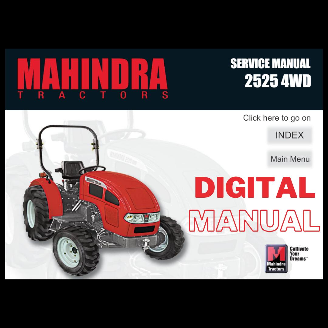Mahindra Tractor 2525 Operator Service Manual