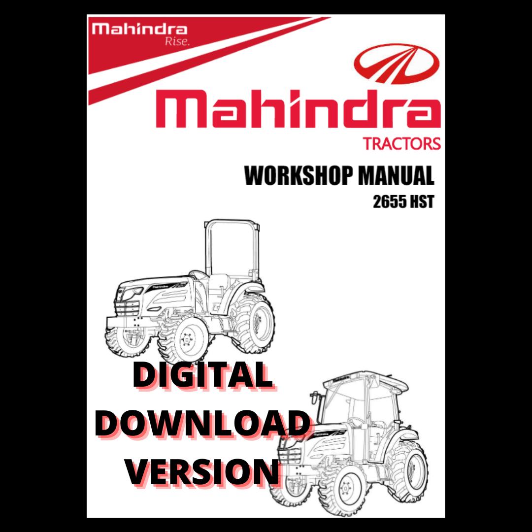 Mahindra Tractor 2655 HST Cab Service Manual