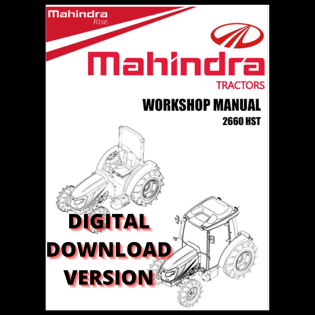Mahindra Tractor 2660 HST Workshop Manual