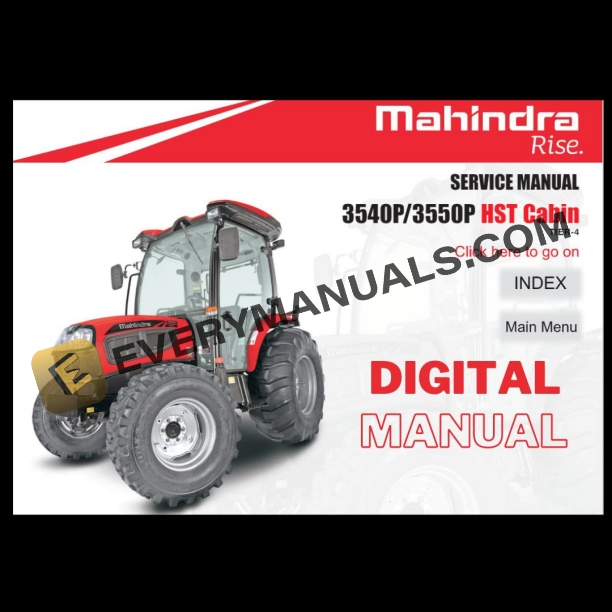 Mahindra Tractor 3540 3550 HST Cabin Service Manual