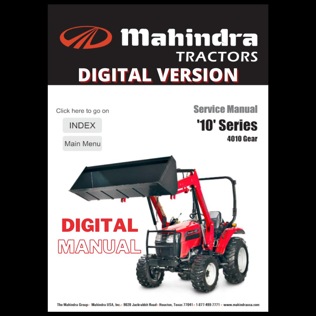 Mahindra Tractor 4010 Gear Engine Workshop Service Manual