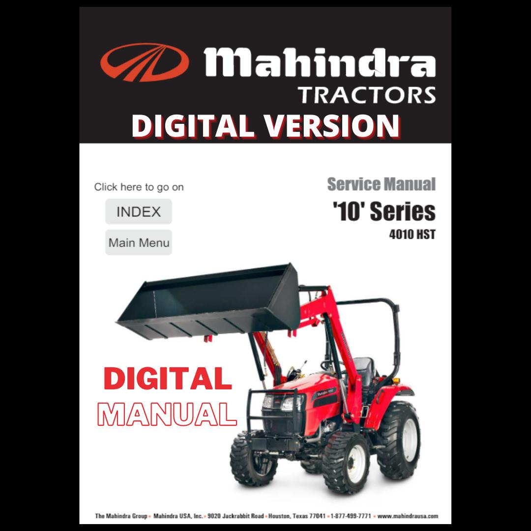 Mahindra Tractor 4010 HST Engine Workshop Service Manual