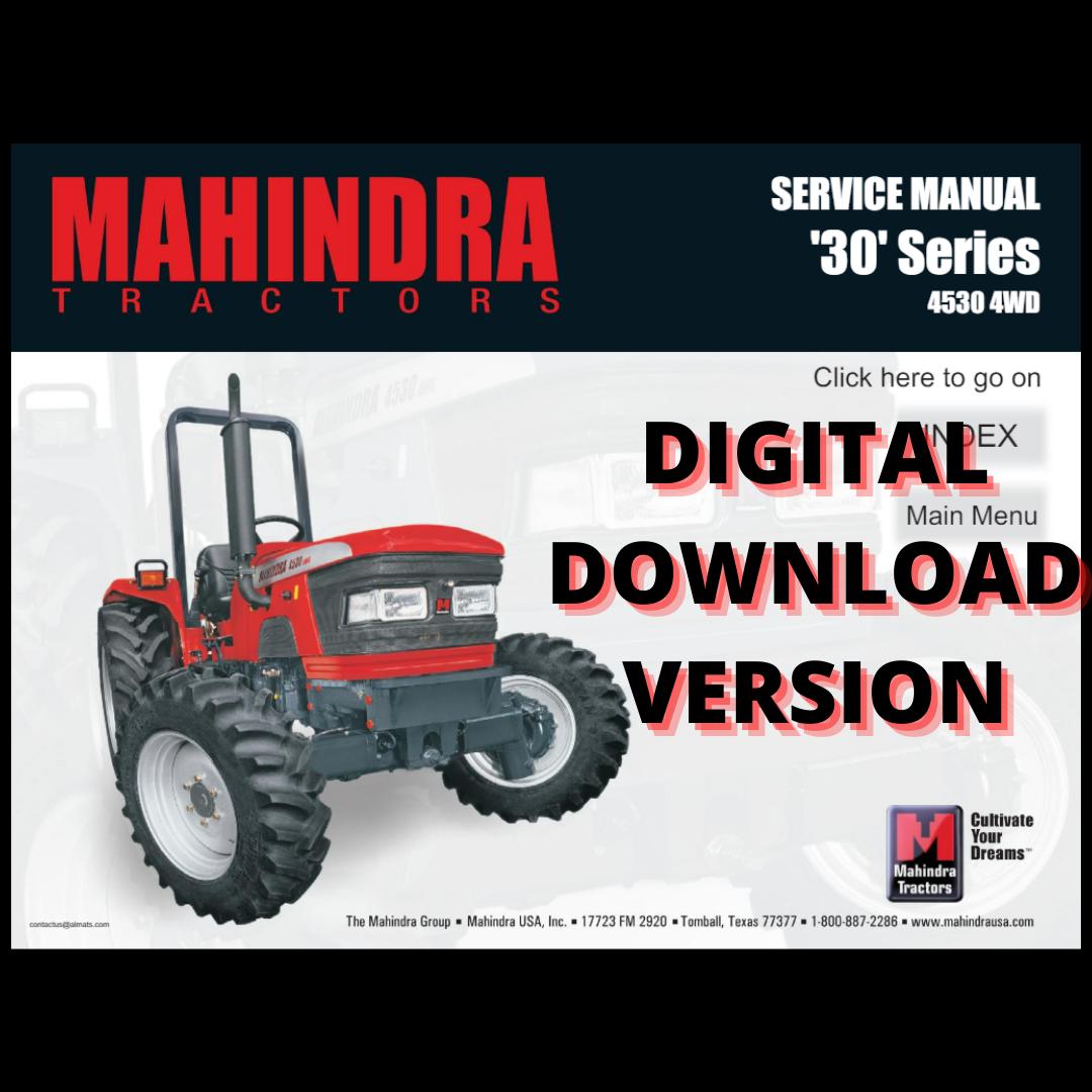 Mahindra Tractor 4530 4WD Service Manual