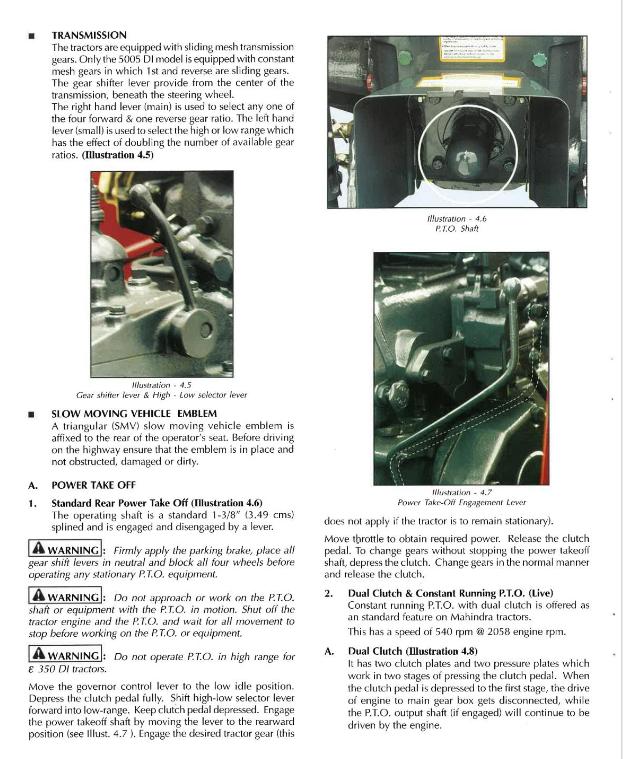 Mahindra Tractor 5005 C4005 3505 DI Operator Manual_1