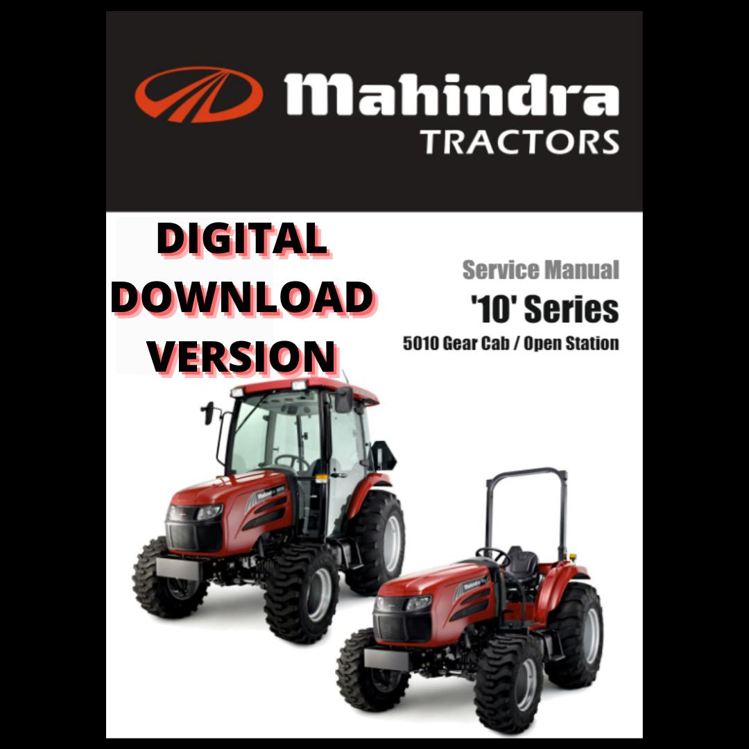 Mahindra Tractor 5010 Gear Cab Open Station Service Manual