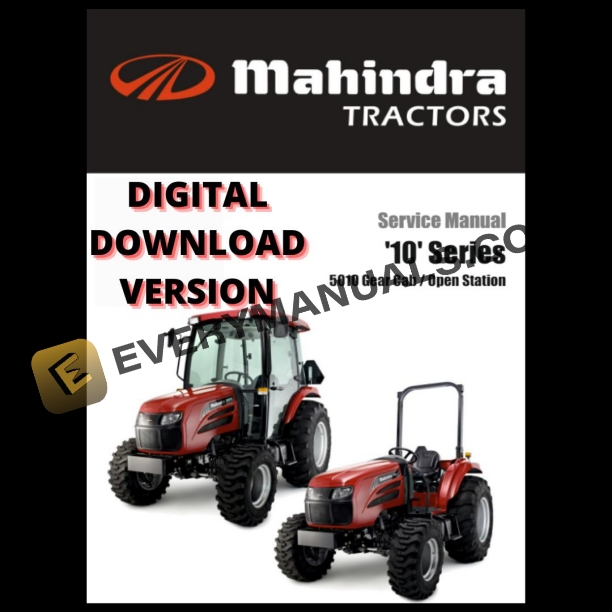 Mahindra Tractor 5010 Gear Cab Open Station Service Manual