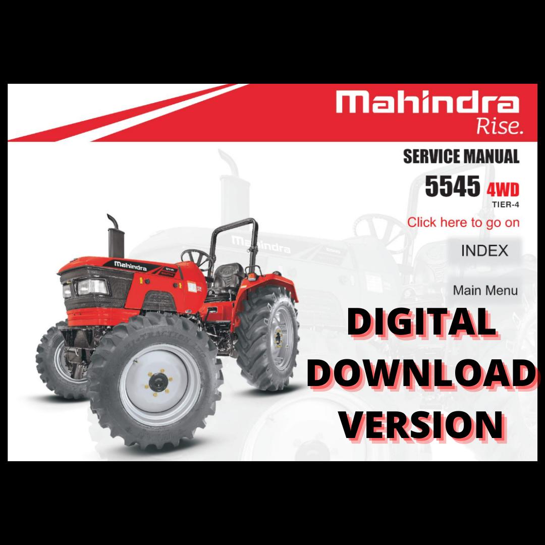 Mahindra Tractor 5545 4WD Service Manual