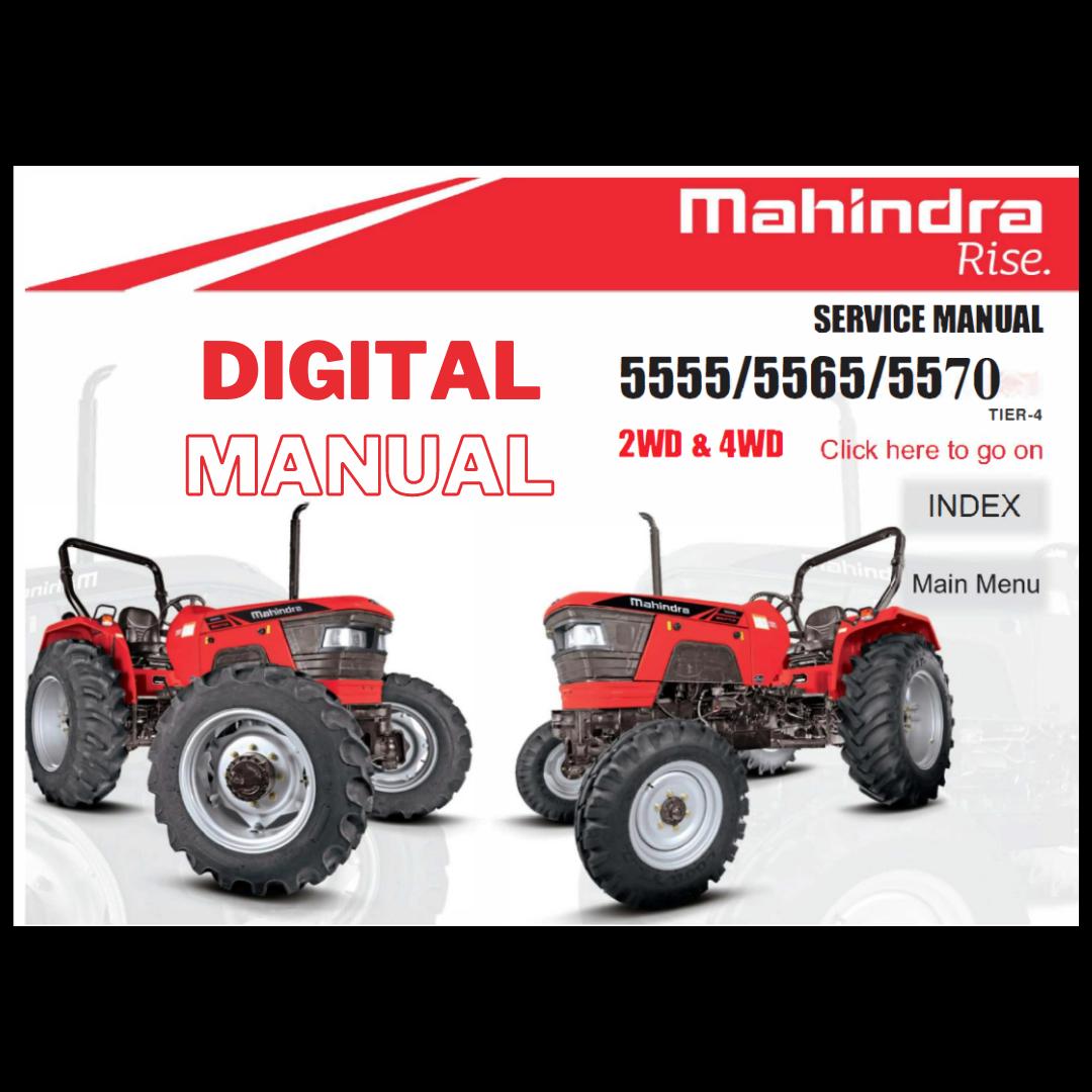 Mahindra Tractor 5555 5565 5570 2WD 4WD Service Manual
